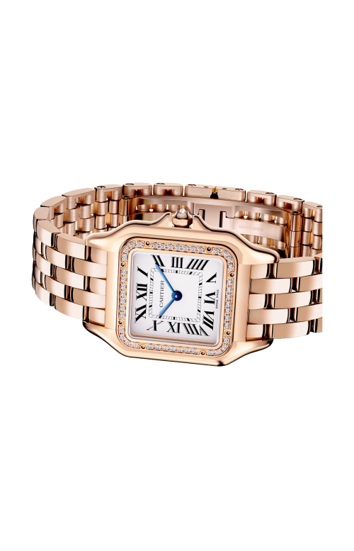 Accedi al prodotto correlato Cartier PANTH&Egrave;RE DE CARTIER  MODELLO MEDIO, ORO ROSA, DIAMANTI, QUARZO - WJPN0088