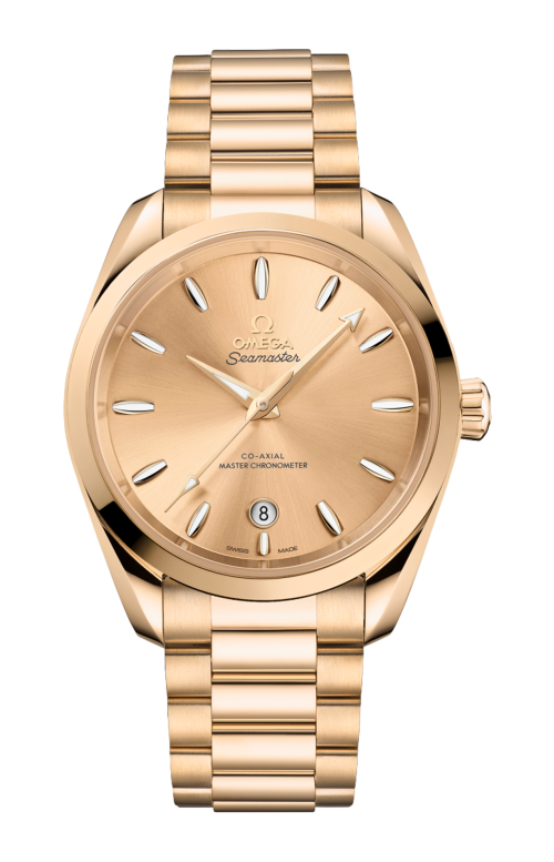 Accedi alla scheda di Omega SEAMASTER AQUA TERRA SHADES 38 MM, ORO MOONSHINE&trade; SU ORO MOONSHINE&trade; - 220.50.38.20.08.001