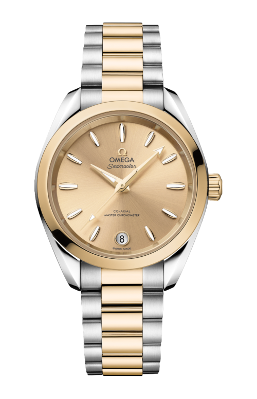 Accedi alla scheda di Omega SEAMASTER AQUA TERRA SHADES 34 MM, ACCIAIO-ORO MOONSHINE&trade; SU ACCIAIO-ORO MOONSHINE&trade; - 220.20.34.20.08.001