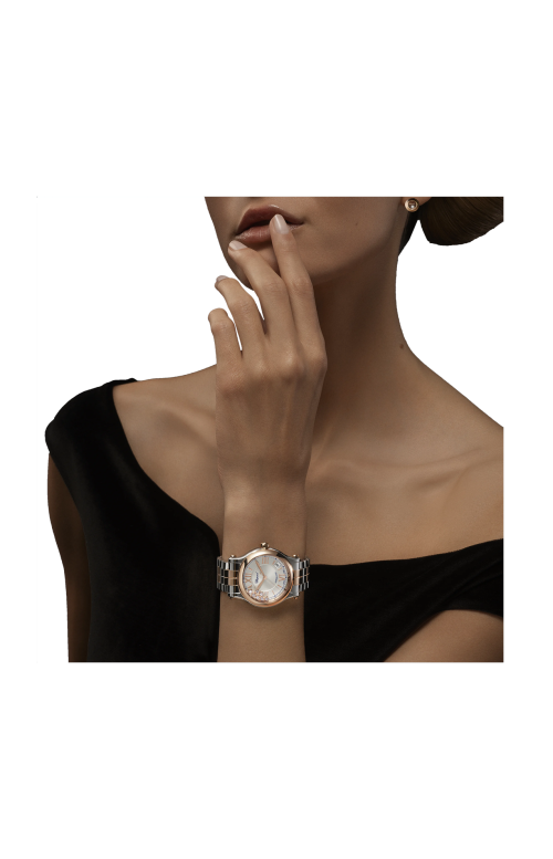 Accedi alla scheda di Chopard HAPPY SPORT 36 MM, AUTOMATICO, ORO ROSA ETICO, LUCENT STEEL&trade;, DIAMANTI - 278559