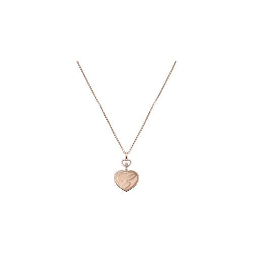 Accedi alla scheda di Chopard CHOPARD - CIONDOLO CON CATENA HAPPY HEARTS IN ORO ROSA ETICO, DIAMANTI - 79A075