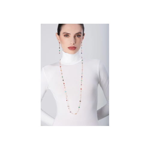 Accedi alla scheda di Pasquale Bruni SAUTOIR FIGLIA DEI FIORI IN ORO ROSA CON AGATA VERDE, CORNIOLA ROSSA, ONICE, PIETRA DI LUNA BIANCA, CALCEDONIO ROSA, CITRINO, AMETISTA, TOPAZIO BLU LONDON, QUARZO FUM&Eacute;, TOPAZIO BLU, LAPISLAZZULI, CRISOPRASIO, GRANATO ROSSO, TURCHESE, AGATA BIANCA, CALCEDONIO AZZURRO E DIAMANTI - 16705R