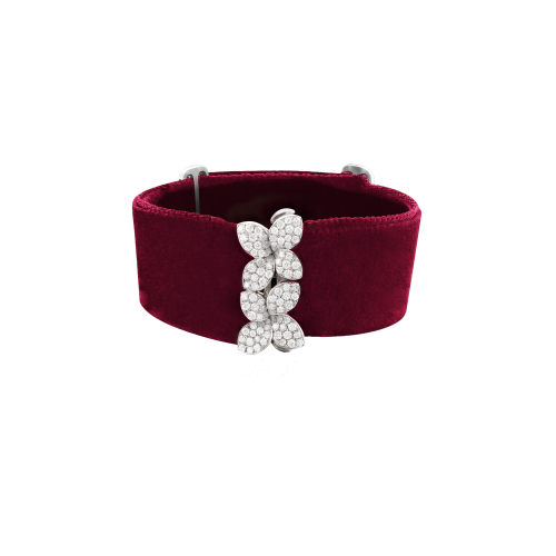 Accedi alla scheda di Pasquale Bruni BRACCIALE GODDESS GARDEN IN ORO BIANCO CON DIAMANTI E CINTURINO IN VELLUTO - 16091B