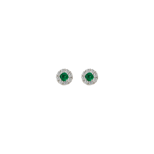Accedi alla scheda di Bartorelli Italian Jewels ORECCHINI A LOBO IN ORO BIANCO CON SMERALDI E CONTORNO DIAMANTI - 117-OR330