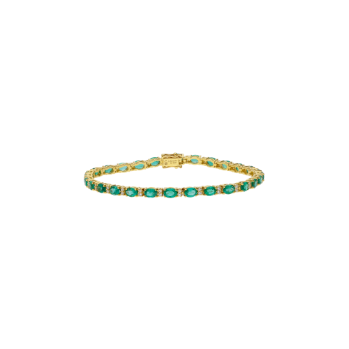 Accedi al prodotto correlato Bartorelli Italian Jewels BRACCIALE TENNIS IN ORO GIALLO CON SMERALDI E DIAMANTI - 421-BR-OV-4-3