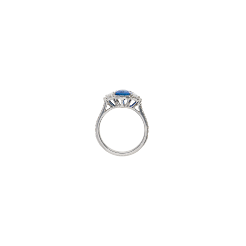 Accedi alla scheda di Bartorelli Italian Jewels ANELLO IN ORO BIANCO CON ZAFFIRO BLU CENTRALE, DIAMANTI LATERALI E SU META' GAMBO - 000-4911NS