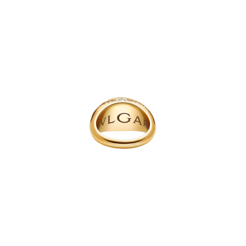 Accedi alla scheda di Bulgari ANELLO BVLGARI CABOCHON IN ORO GIALLO CON TOPAZIO AZZURRO E SEMI-PAV&Eacute; DI DIAMANTI - AN860445