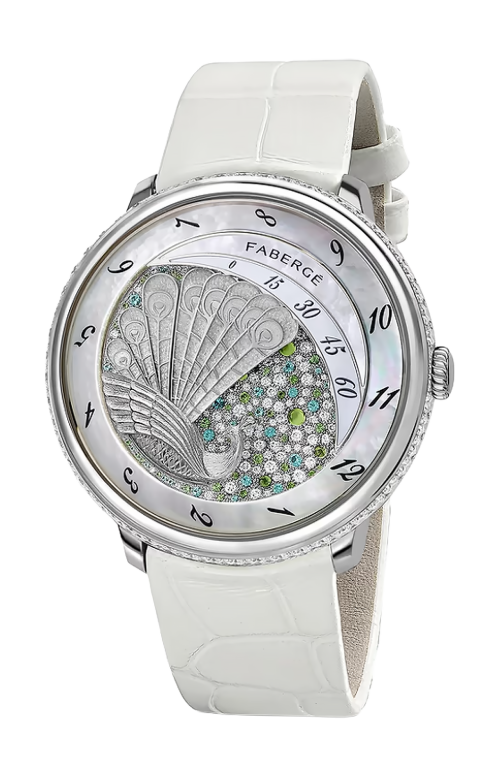 Accedi alla scheda di Faberg&eacute; OROLOGIO CON PIETRA PREZIOSA PAVONE - 797WA1542