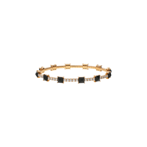 Accedi alla scheda di Bartorelli Italian Jewels BRACCIALE TENNIS ELASTICO IN ORO ROSA CON ONICI E DIAMANTI - BRPIRELASTICOORBRILONIX