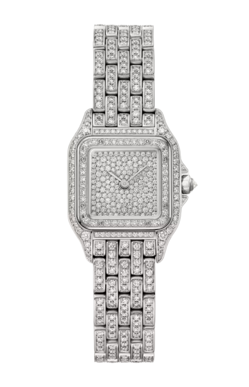 Accedi alla scheda di Cartier PANTH&Egrave;RE DE CARTIER MODELLO PICCOLO, ORO BIANCO, DIAMANTI, QUARZO - HPI01801