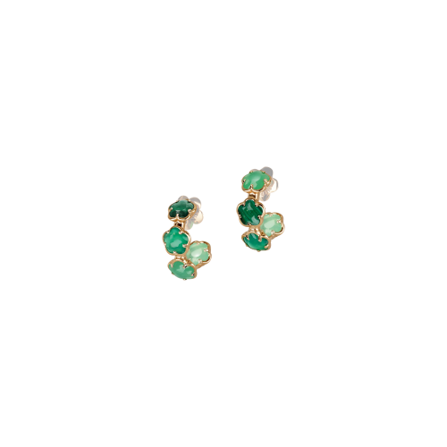 Accedi alla scheda di Pasquale Bruni ORECCHINI FIGLIA DEI FIORI IN ORO ROSA CON AGATA VERDE, MALACHITE E CRISOPRASIO - 16778R
