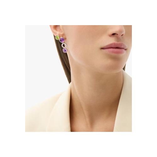 Accedi alla scheda di Pomellato ORECCHINI NUDO IN ORO ROSA E BIANCO CON AMETISTE, PERIDOTI E DIAMANTI - POC6021O6WHRBPEIY