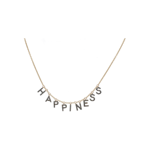 Accedi alla scheda di Bartorelli Italian Jewels COLLANA GIROCOLLO IN ORO ROSA CON LETTERE PENDENTI HAPPINESS E DIAMANTI BROWN - FC1797-9R002N