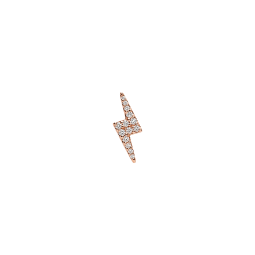 Accedi alla scheda di Bartorelli Italian Jewels MONO ORECCHINO FULMINE IN ORO ROSA E DIAMANTI BIANCHI - MONOBOCFULMINEELSINGOLOORDIABIA