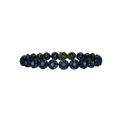 Accedi al prodotto correlato Bartorelli Italian Jewels Bracciale in oro nero e zaffiri blu taglio brillante - H77P2