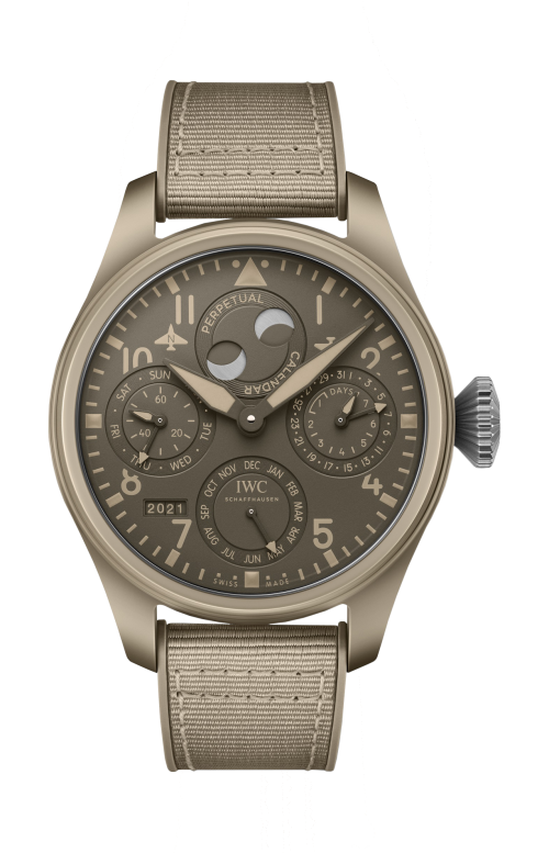 Accedi alla scheda di Iwc Schaffhausen BIG PILOT&rsquo;S WATCH PERPETUAL CALENDAR TOP GUN EDITION &laquo;MOJAVE DESERT&raquo; - IW503004