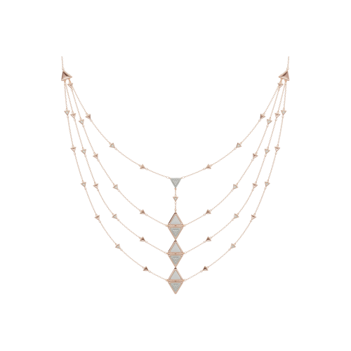 Accedi alla scheda di Avel Lenttan COLLANA MULTY MIRROR EXQUISITE IN ORO ROSA, KOGOLONG E DIAMANTI - NKM-T-PK-21-00-01-00