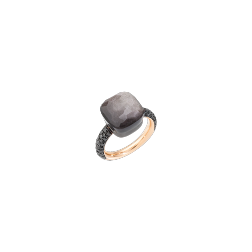 Accedi alla scheda di Pomellato POMELLATO - ANELLO NUDO MAXI IN ORO ROSA E TITANIO CON OSSIDIANA E DIAMANTI NERI TRATTATI - PAB4011OT000DBKOS - PAB4011OT000DBKOS