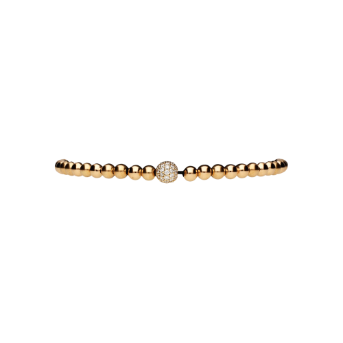 Accedi alla scheda di Bartorelli Italian Jewels Bracciale in oro rosa 18 carati e cordino nero con diamanti bianchi taglio brillante - PB08153D6P