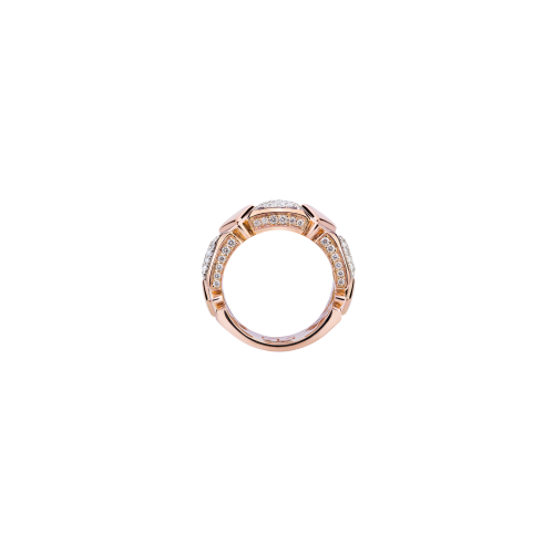 Accedi alla scheda di Avel Lenttan ANELLO IN ORO ROSA CON TRIANGOLI IN PAV&Egrave; DI DIAMANTI - RG7-A-PK-01-00-01-00