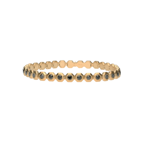 Accedi alla scheda di Bartorelli Italian Jewels BRACCIALE TENNIS OCTAGON IN ORO ROSA SABBIATO E DIAMANTI NERI - VB27412DKPS