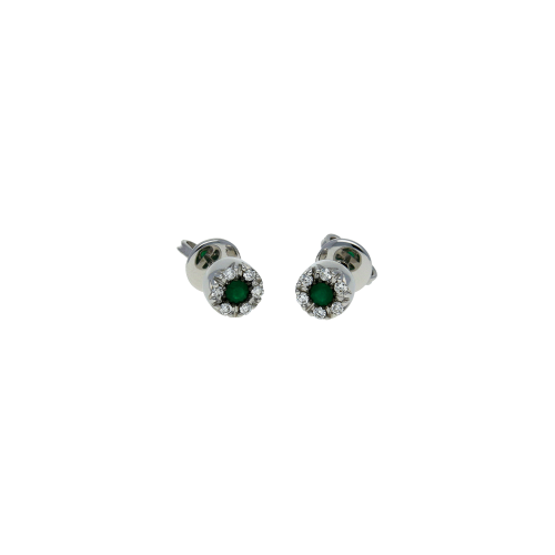 Accedi alla scheda di Bartorelli Italian Jewels Orecchini in oro bianco 18 carati con tsavorite e diamanti bianchi taglio brillante - VE07972DTSW