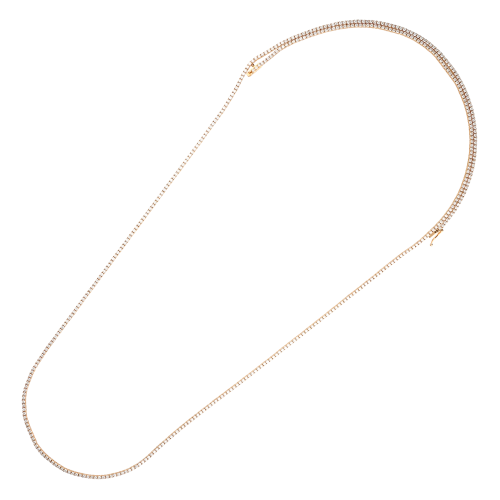 Accedi alla scheda di Bartorelli Italian Jewels Collana tennis in oro rosa e diamanti bianchi - Lunghezza 90 cm. - VN00626DP