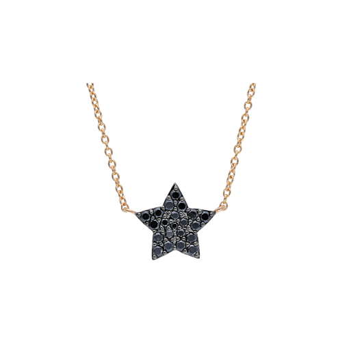 Accedi al prodotto correlato Bartorelli Italian Jewels COLLANA GIROCOLLO IN ORO ROSA CON STELLA IN PAV&Egrave; DI DIAMANTI NERI - VN26692DKP