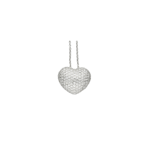 Accedi alla scheda di Bartorelli Italian Jewels Cuore - Ciondolo in oro bianco 18 carati e diamanti bianchi taglio brillante - VP20725DW