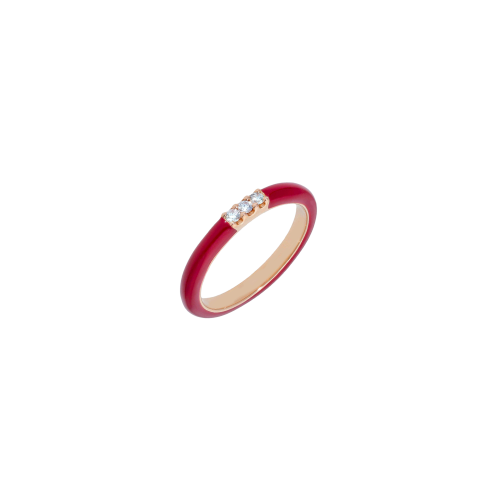 Accedi alla scheda di Bartorelli Italian Jewels ANELLO IN ORO ROSA E SMALTO ROSSO CON DIAMANTI - VR21459DERDP
