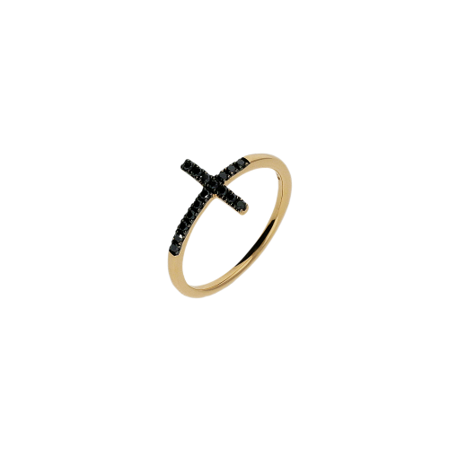 Accedi alla scheda di Bartorelli Italian Jewels Anello in oro rosa 18 carati e diamanti neri taglio brillante - VR24986DKP-