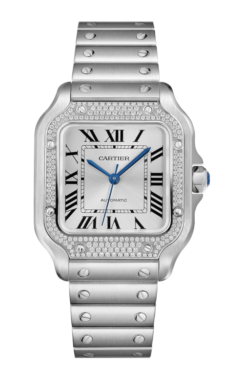 Accedi al prodotto correlato Cartier SANTOS DE CARTIER, MODELLO MEDIO, ACCIAIO, DIAMANTI, AUTOMATICO - W4SA0005