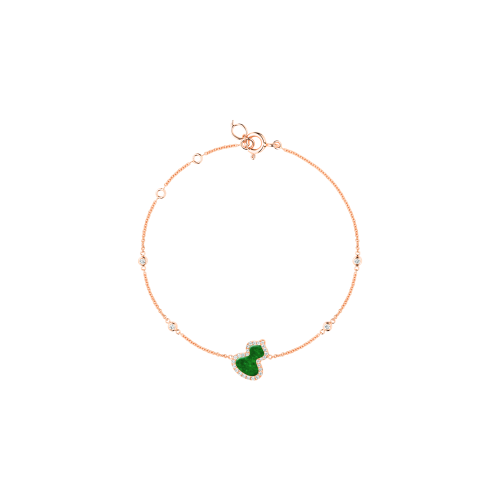 Accedi al prodotto correlato Qeelin BRACCIALE PETITE WULU IN ORO ROSA CON GIADA E  DIAMANTI - WU-BR0016B-RGDGJE-----FP----- - WUBPT16RGJE