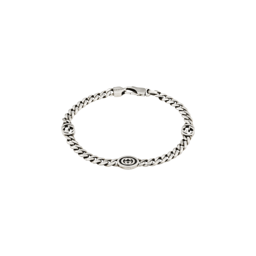 Accedi alla scheda di Gucci BRACCIALE GUCCI INTERLOCKING IN ARGENTO - YBA678660001 - YBA678660001