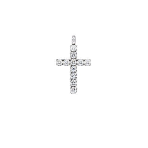 Accedi alla scheda di Bartorelli Italian Jewels CIONDOLO CROCE IN ORO BIANCO CON DIAMANTI - F.45