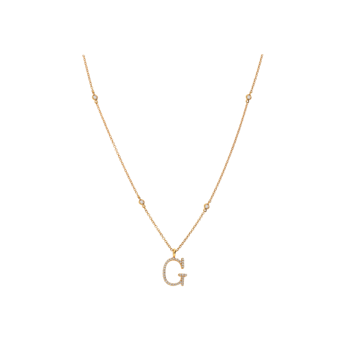 Accedi alla scheda di Bartorelli Italian Jewels COLLANA IN ORO ROSA E DIAMANTI CON CIONDOLO LETTERA G IN PAV&Egrave; DI DIAMANTI - VN20969DP