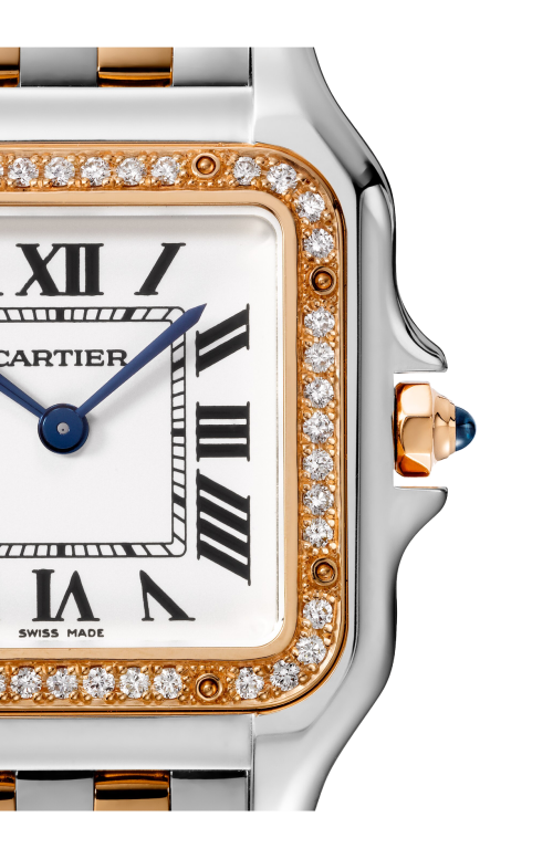 Accedi alla scheda di Cartier PANTH&Egrave;RE DE CARTIER, MODELLO MEDIO, ACCIAIO, ORO ROSA, DIAMANTI, QUARZO - W3PN0015