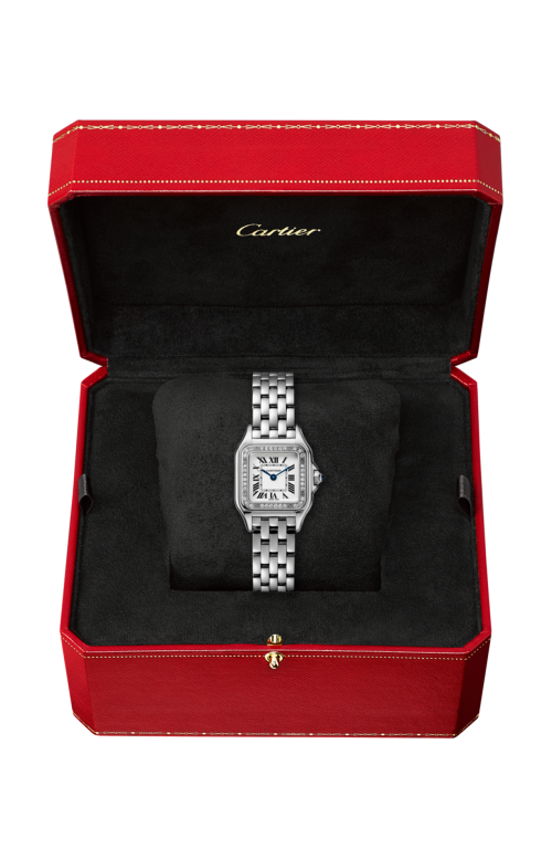 Accedi alla scheda di Cartier PANTH&Egrave;RE DE CARTIER, MODELLO PICCOLO, ACCIAIO, DIAMANTI, QUARZO - W4PN0016
