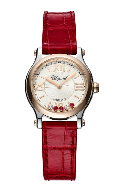 Accedi alla scheda di Chopard HAPPY SPORT 30 MM, AUTOMATICO, ORO ROSA ETICO, LUCENT STEEL&trade;, DIAMANTI, RUBINI - 278573