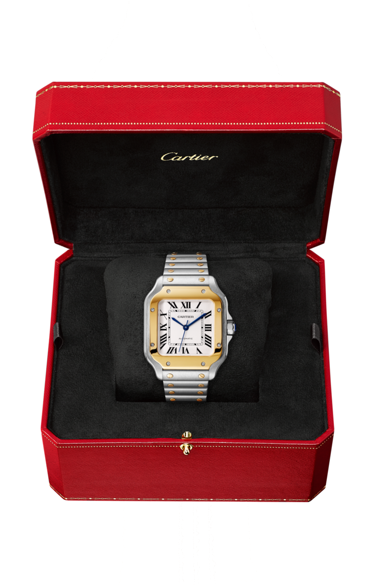 Cartier | SANTOS DE CARTIER, MODELLO MEDIO, ACCIAIO, ORO GIALLO, AUTOMATICO - W2SA0016 (2)
