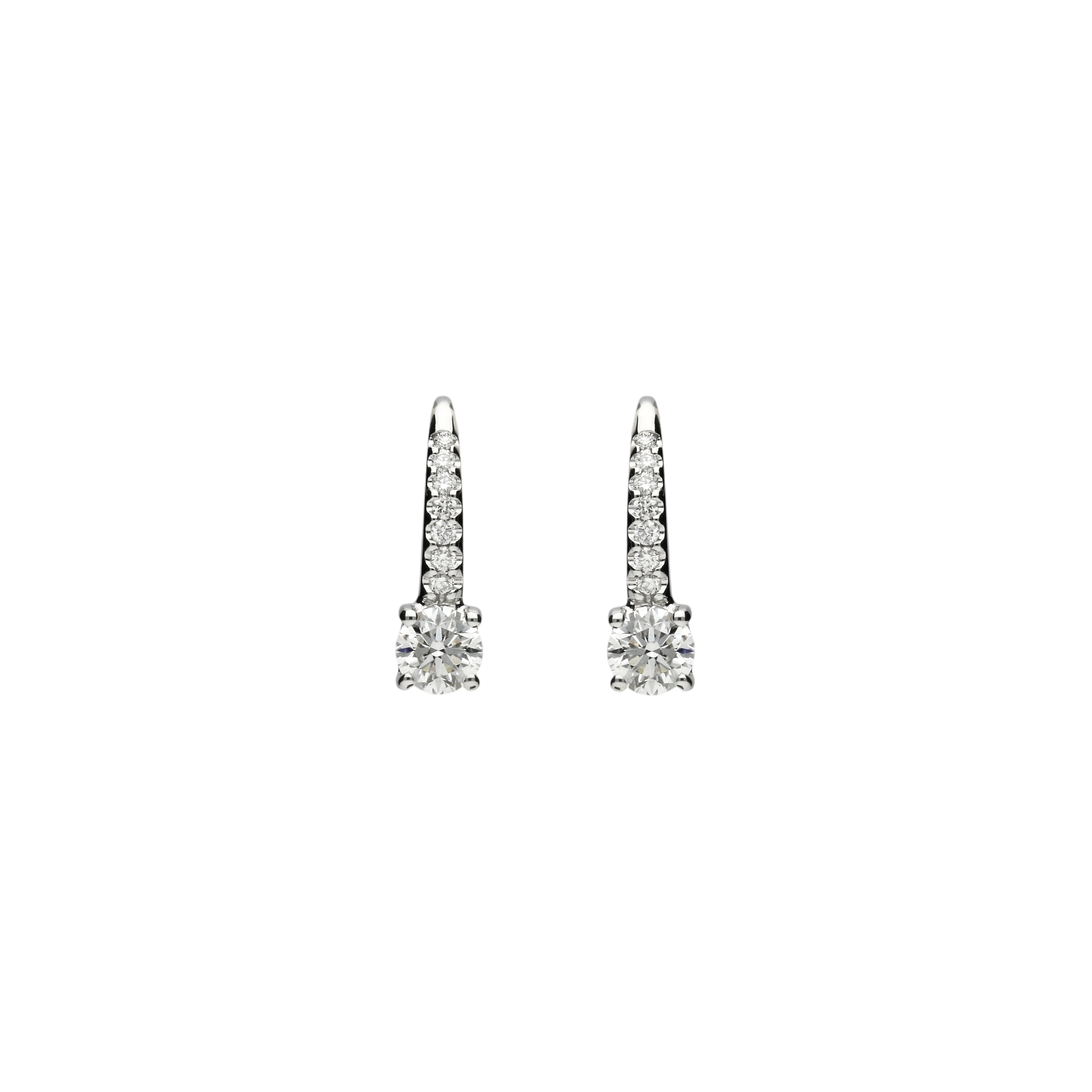 Bartorelli Italian Jewels | Orecchini in oro bianco con diamanti bianchi taglio brilante - 4672677 (1)