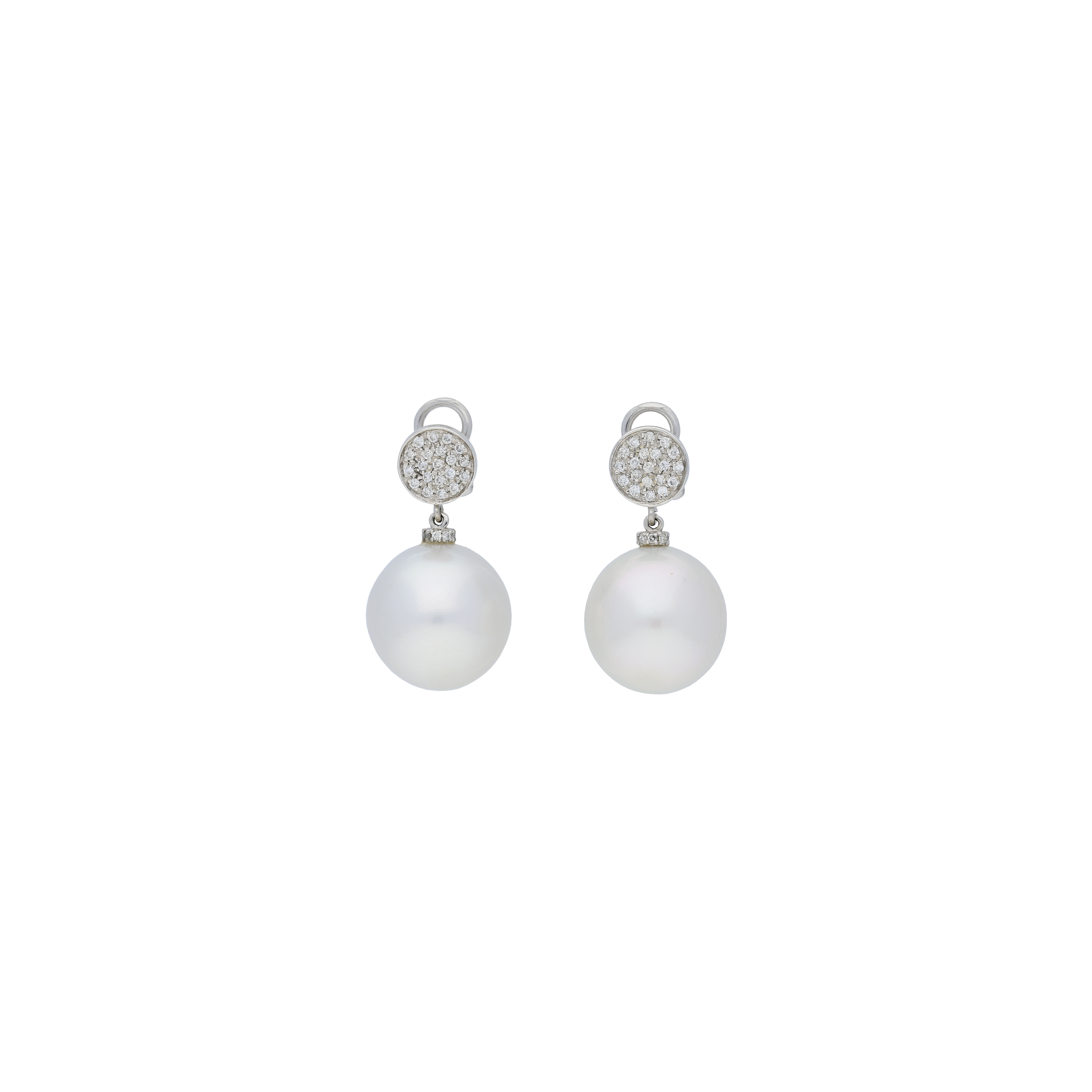 Bartorelli Italian Jewels | ORECCHINI IN ORO BIANCO CON PERLE E DIAMANTI - 0RP269/1-AUSTRALIA (1)