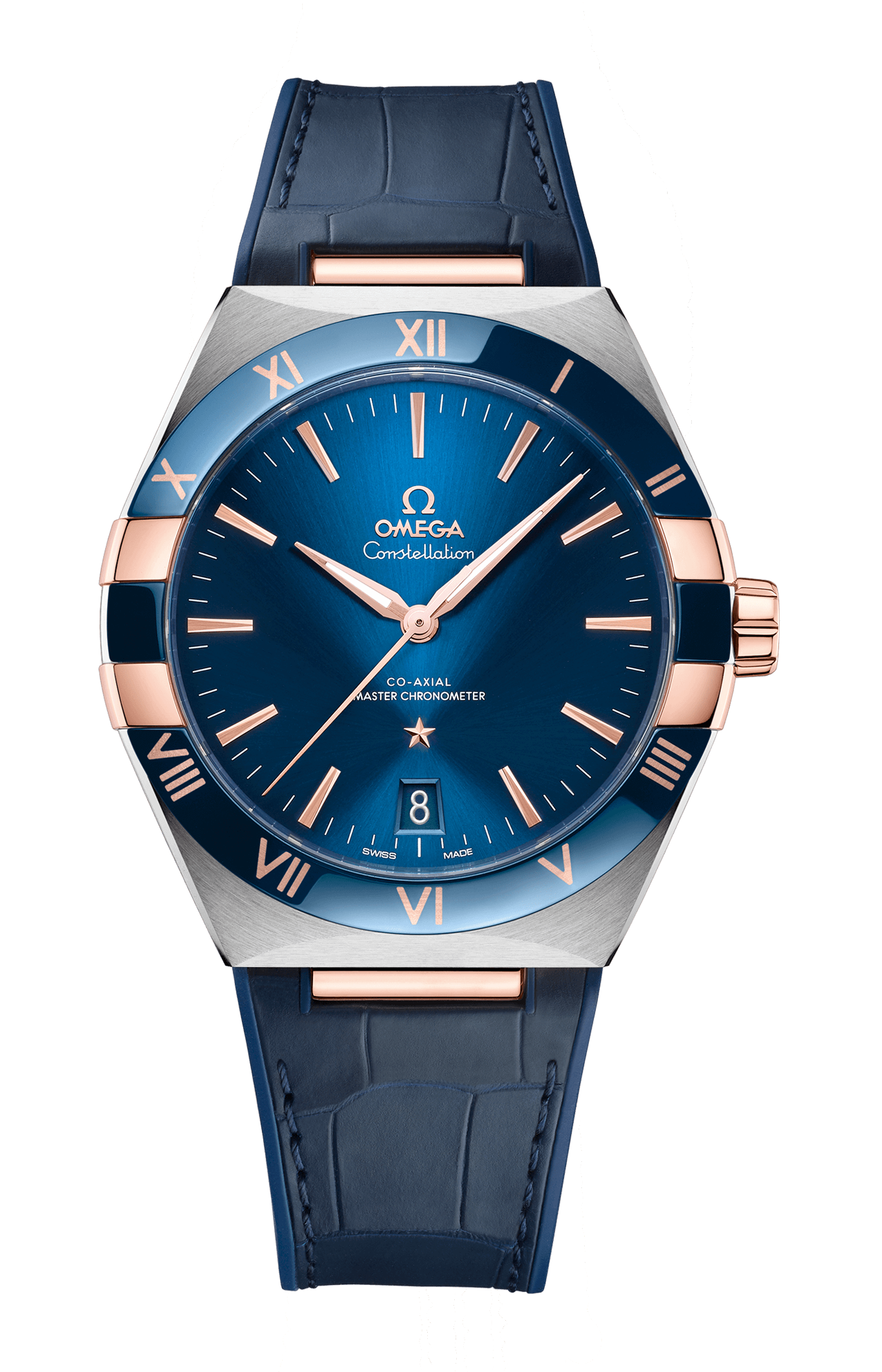 Omega | CONSTELLATION 41 MM, ACCIAIO-ORO SEDNA&trade; SU PELLE - 131.23.41.21.03.001 (1)