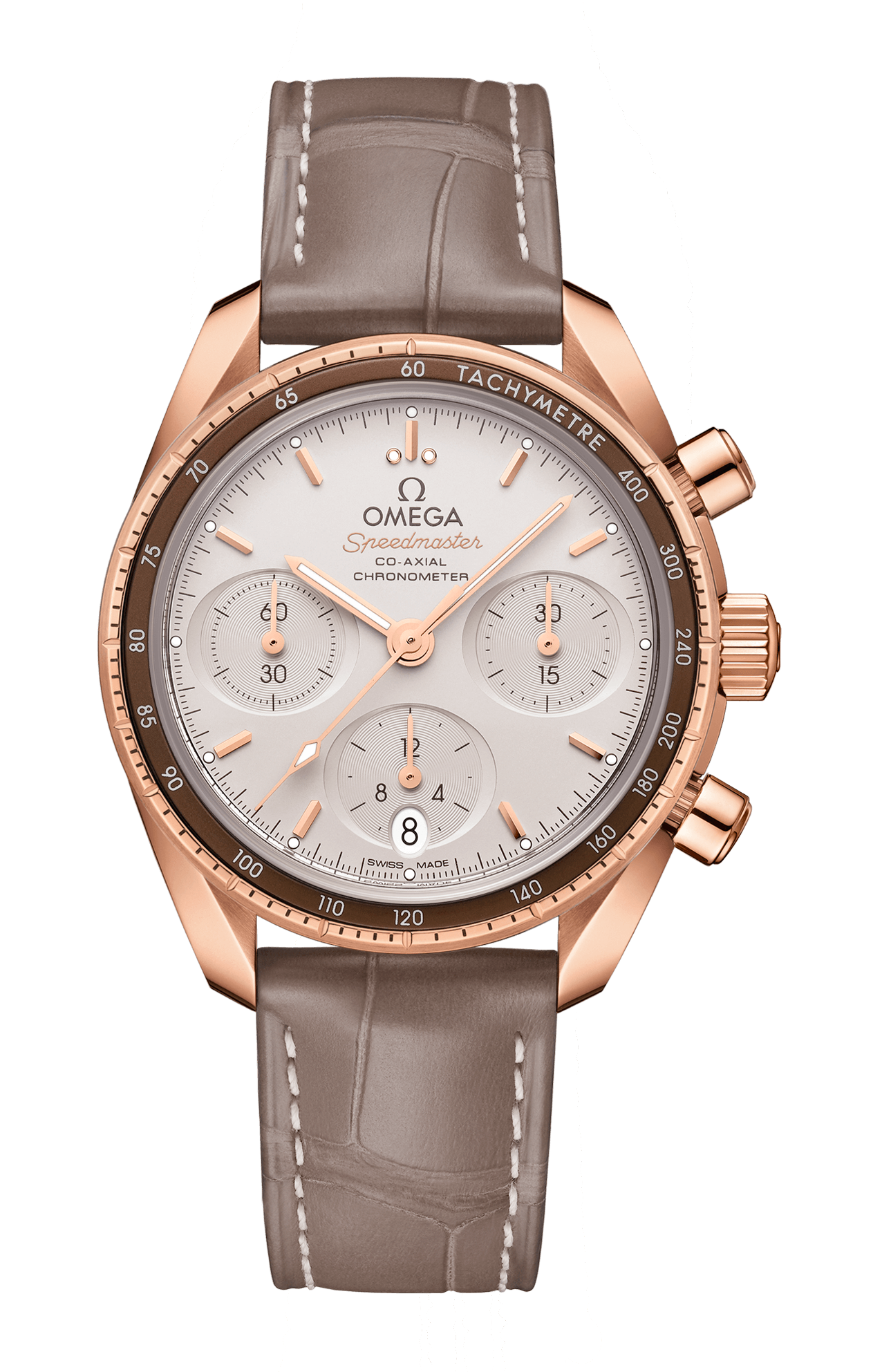 Omega | SPEEDMASTER 38 MM, ORO SEDNA&trade; SU PELLE - 324.63.38.50.02.003 (1)