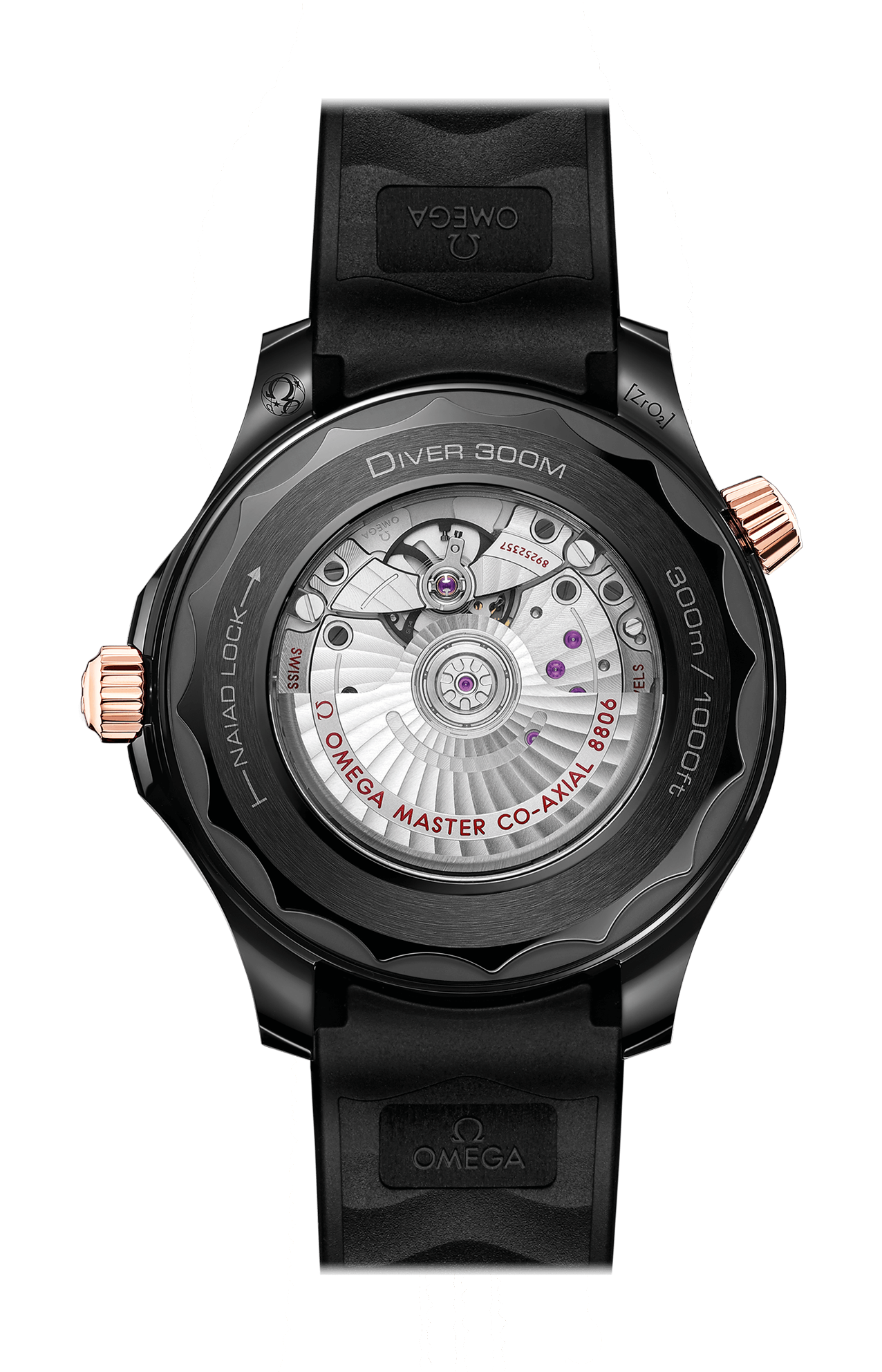 Omega | SEAMASTER DIVER 300M 43,5 MM, CERAMICA NERA SU CAUCCI&Ugrave; - 210.62.44.20.01.001 (2)