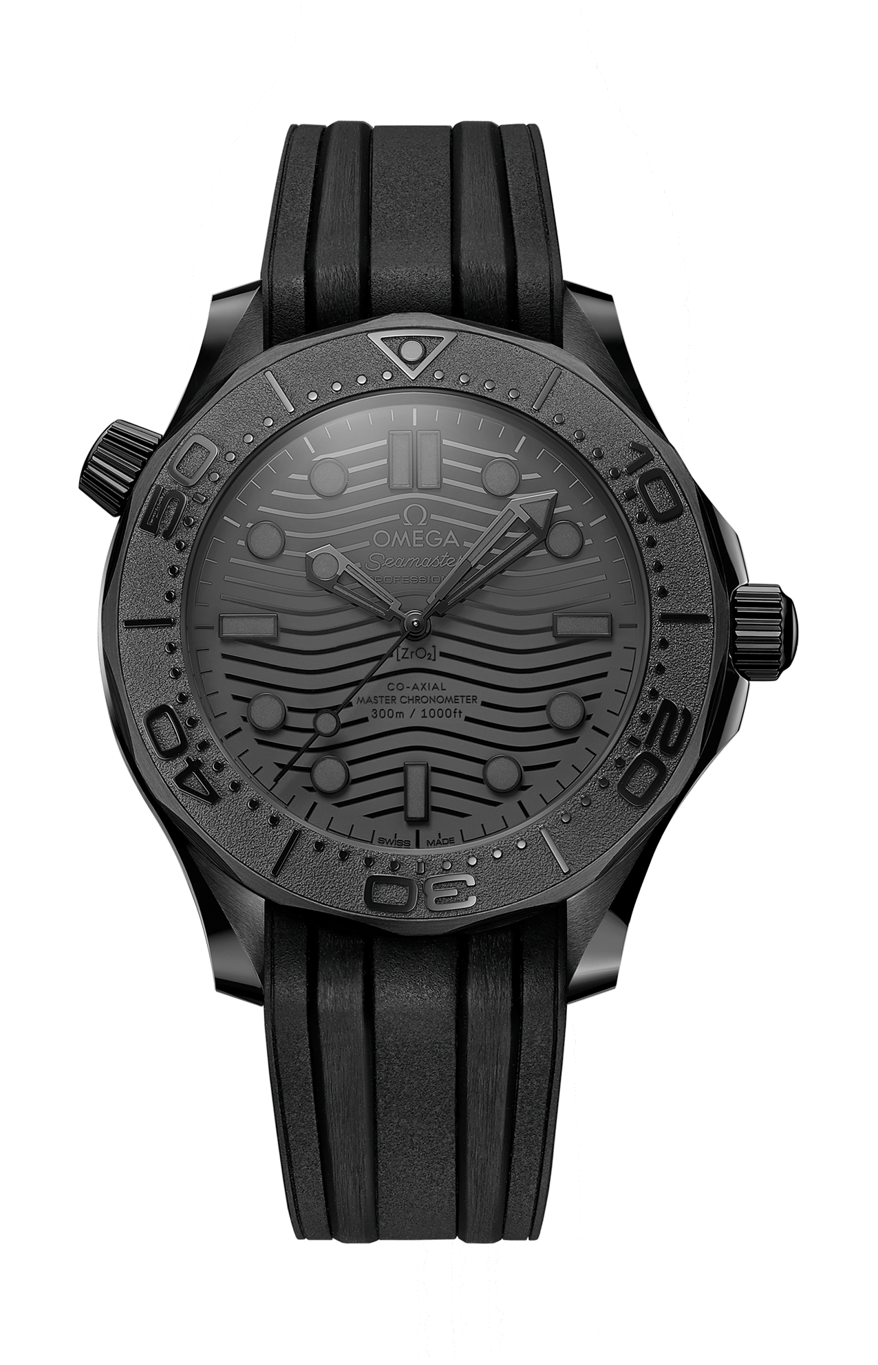 Omega | SEAMASTER DIVER 300M 43,5 MM, CERAMICA NERA SU CAUCCI&Ugrave; - 210.92.44.20.01.003 (1)