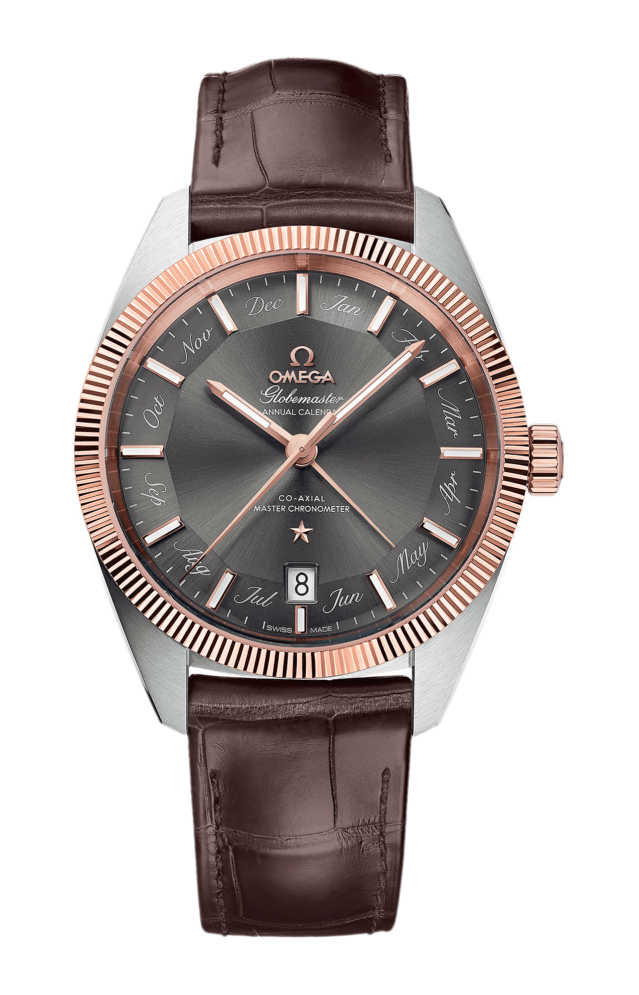 Omega | CONSTELLATION GLOBEMASTER 41 MM, ACCIAIO-ORO SEDNA&trade; SU PELLE - 130.23.41.22.06.001 (1)