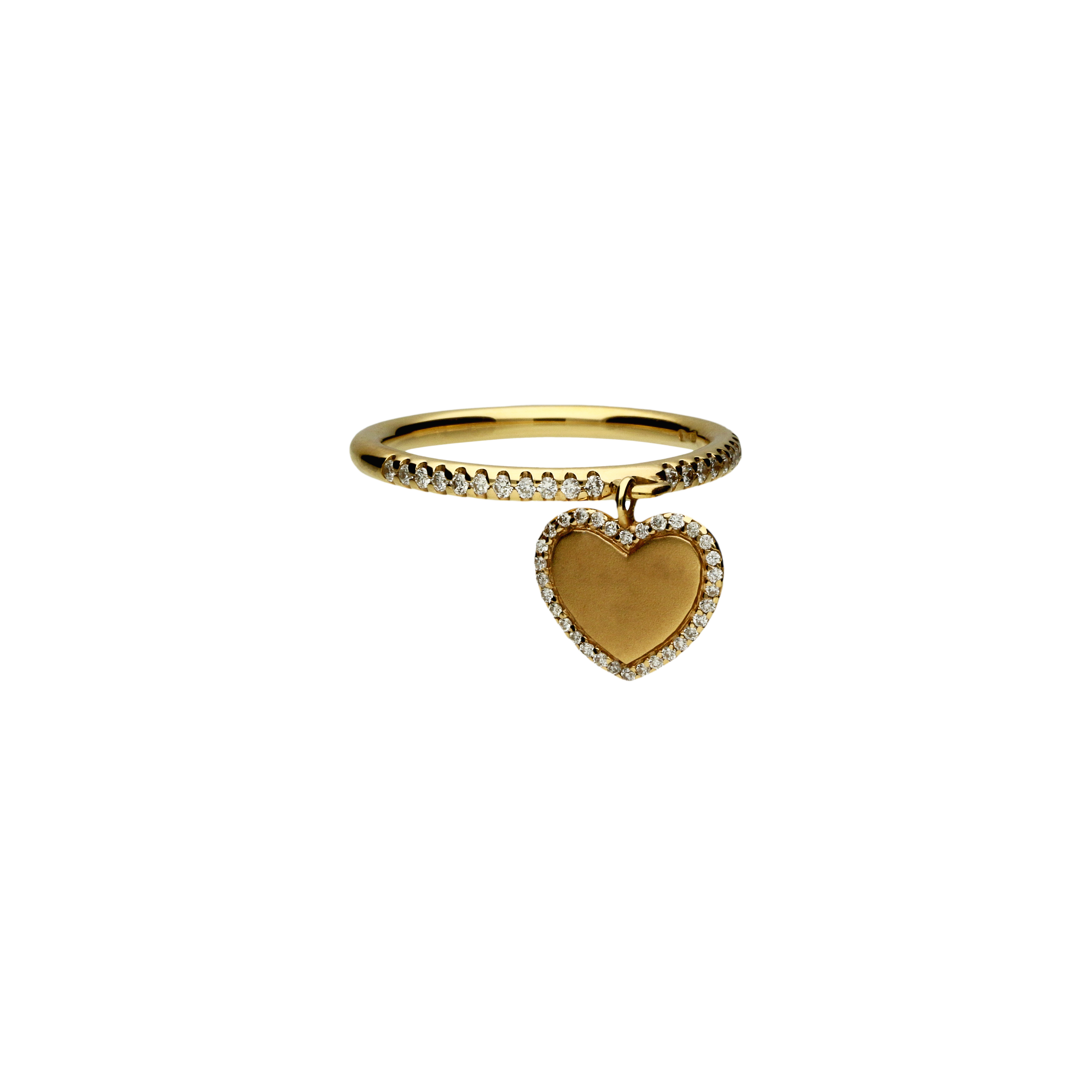 Bartorelli Italian Jewels | Cuore - Anello e ciondolo in oro rosa 18 carati e diamanti bianchi taglio brillante - VR21646DP (2)