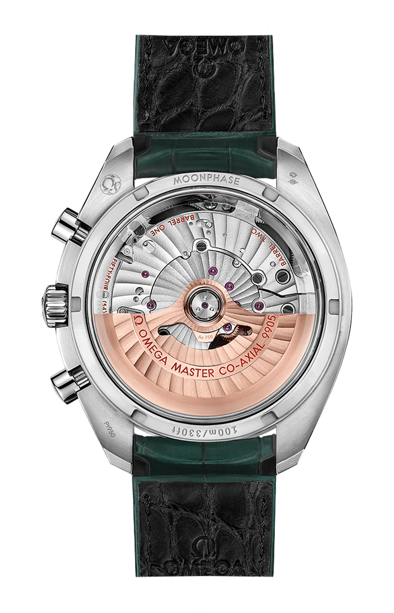 Omega | SPEEDMASTER FASI LUNARI 44,25 MM, PLATINO SU PELLE - 304.93.44.52.99.003 (2)