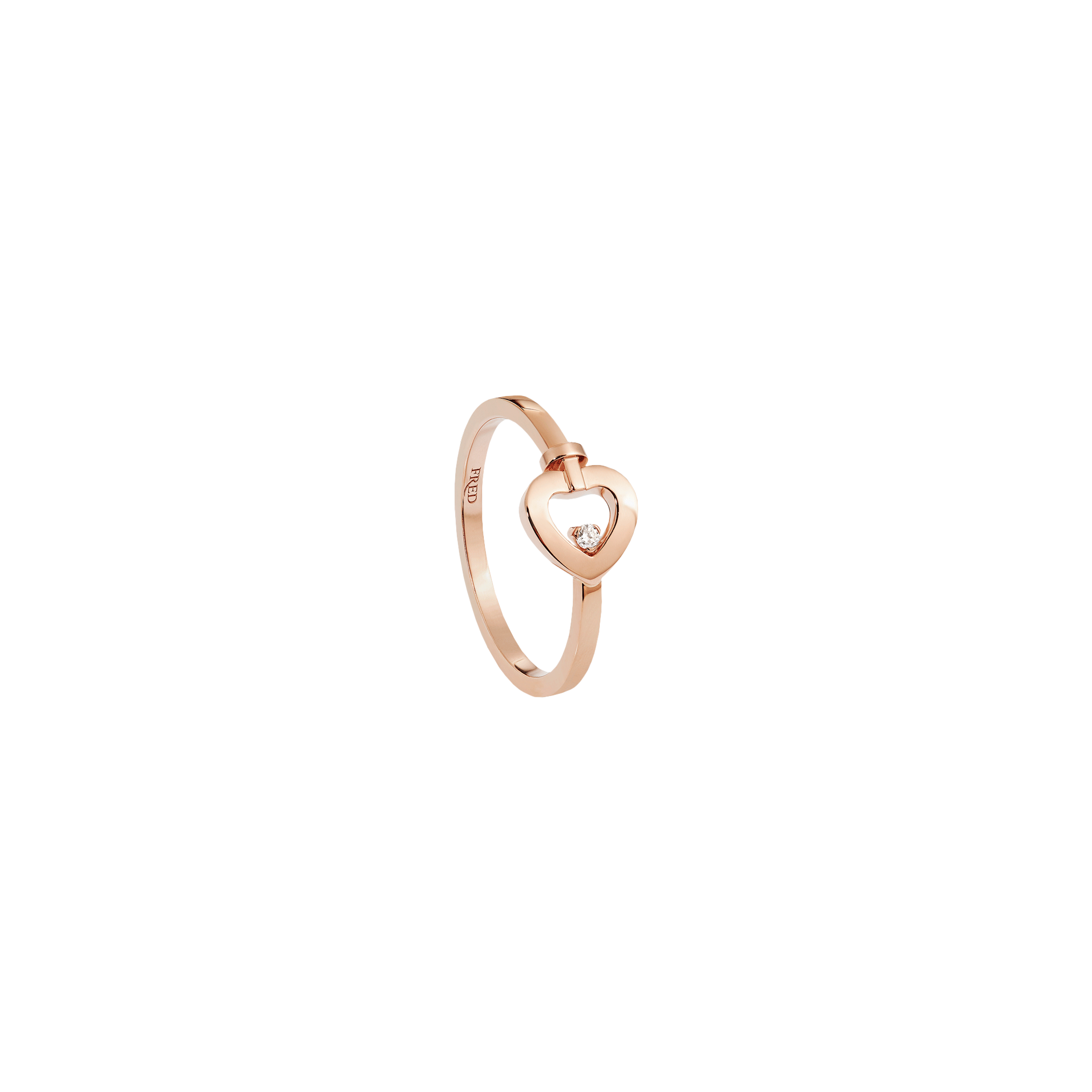Fred | ANELLO PRETTY WOMAN MODELLO MINI IN ORO ROSA E DIAMANTE - 4B0971 - 4B0971 (1)